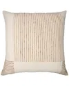 Lr Home Hand-woven Throw Pillow 24 X 24 In Neutral