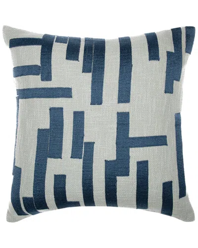 Lr Home Hand-woven Throw Pillow 24 X 24 In Gray