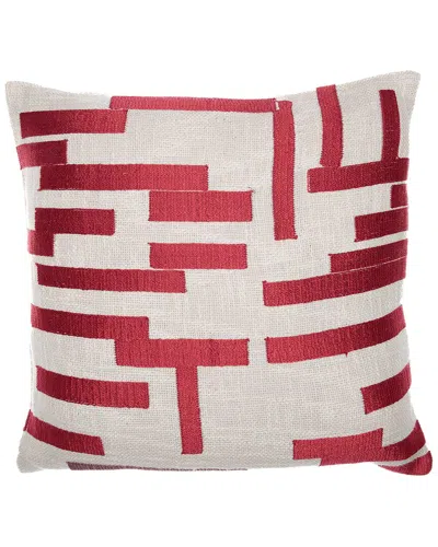 Lr Home Hand-woven Throw Pillow 24 X 24 In Multi