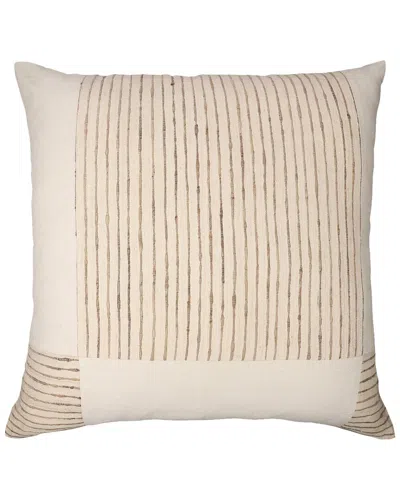 Lr Home Hand-woven Throw Pillow 24 X 24 In Neutral