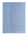 Lr Home Hipolyta Blue Striped Handwoven Jute Area Rug In Blue