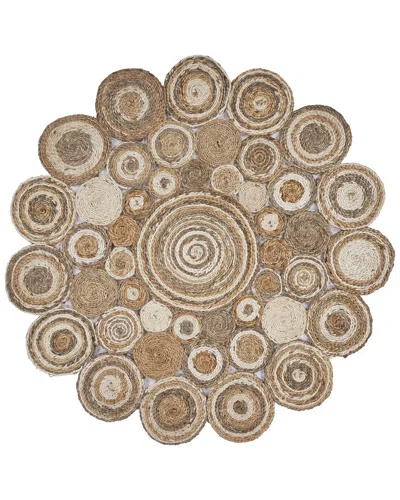 Lr Home Brynn Hand-woven Geometric Area Rug In White