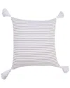 Lr Home Ingrid Basic Balanced Striped Throw Pillow In Beige