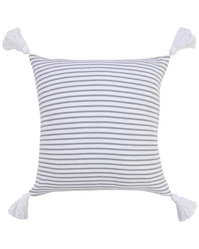 Lr Home Ingrid Basic Balanced Striped Throw Pillow In Grey