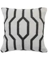 Lr Home Ingrid Black And White Geometric Throw Pillow In White