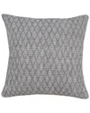 Lr Home Ingrid Modern Traditional Diamond Geo Throw Pillow In Grey