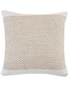 Lr Home Jute Interwoven Bordered Throw Pillow