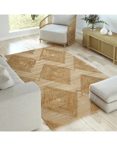 Lr Home Laeli Farmhouse Diamond Handmade Area Rug In Brown