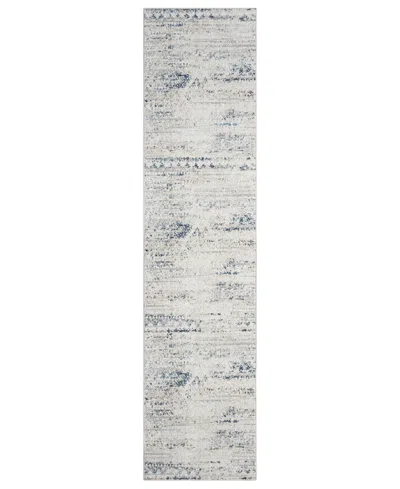 Lr Home Lainey Washable Lan-272 2'x8' Runner Area Rug In Ivory,blue