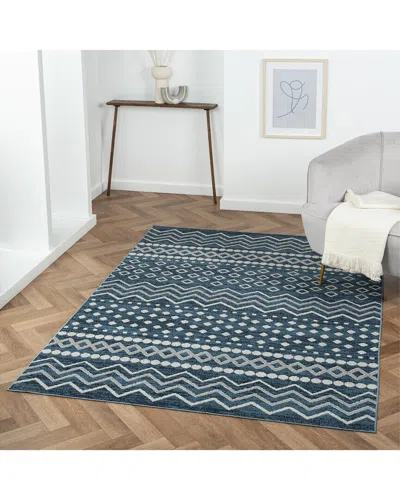 Lr Home Leilani Geometric Area Rug In Navy