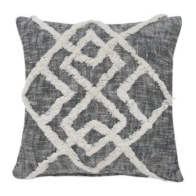 Lr Home Liv Geometric Square Throw Pillow In Black