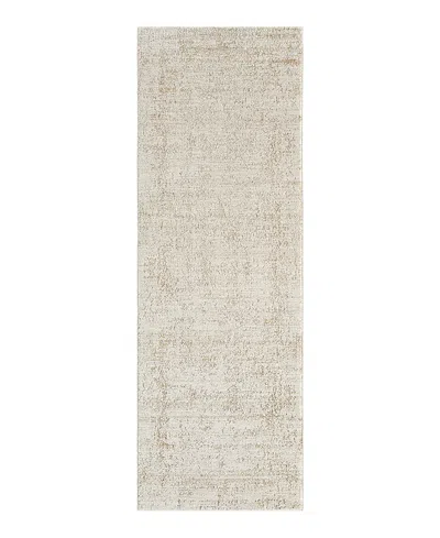 Lr Home Lumira Mon-723 Runner Area Rug 2'7x7'10 In White