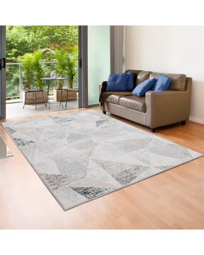 Lr Home Madelyn Geometric Contemporary Rug In Cream