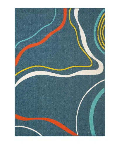 Lr Home Madison 5'x7' Area Rug In Navy,multi