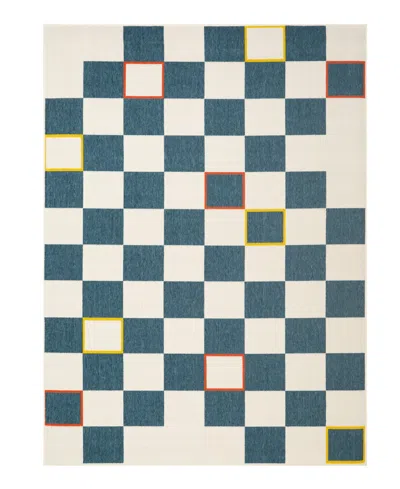 Lr Home Madison 8'x9'9" Area Rug In Navy,white