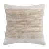 Lr Home Maray Stripe Square Throw Pillow In White