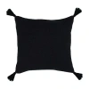 Lr Home Ingrid Unique Neutral Solid Throw Pillow In Black