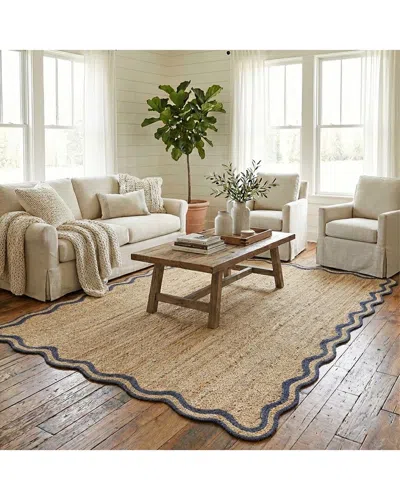 Lr Home Maribelle Farmhouse Bordered Jute Handmade Area Rug In Brown
