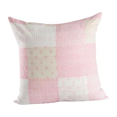 Lr Home Mille Kantha Square Throw Pillow In Pink
