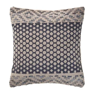 Lr Home Mille Modern Square Throw Pillow In Blue