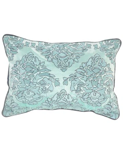 Lr Home Mint And Decorative Throw Pillow In Blue