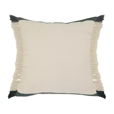 Lr Home Mira Stripe Square Throw Pillow In Green