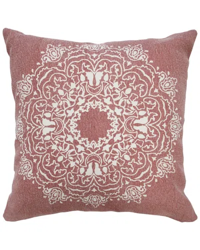 Lr Home Monica Bohemian Mandala Medallion Throw Pillow In Pink