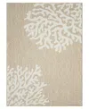 Lr Home Nassau 6'6"x9' Outdoor Area Rug In Tan,ivory