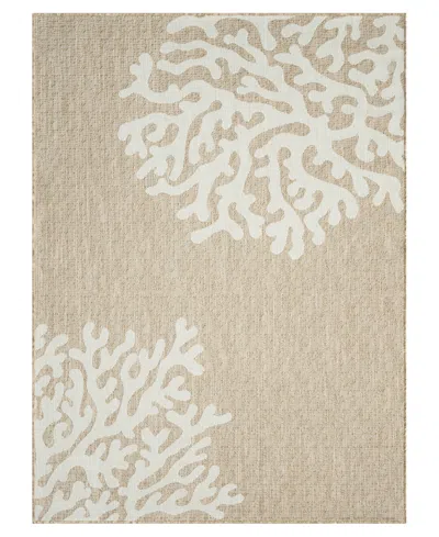 Lr Home Nassau 6'6"x9' Area Rug In Tan,ivory