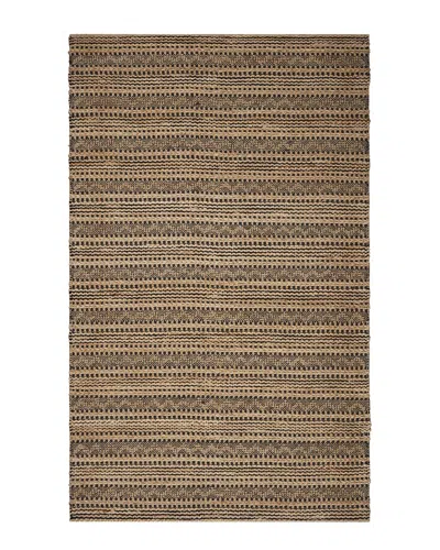 Lr Home Nathalia Contemporary Chevron Hand-woven Rug In Black