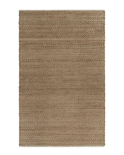 Lr Home Nathalia Hand-woven Jute Chevron Rug In Beige
