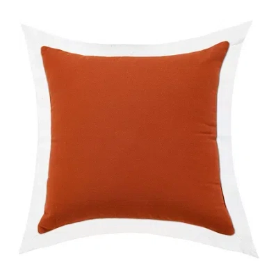 Lr Home Neela Bordered Square Throw Pillow In Red