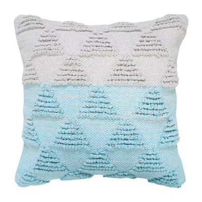 Lr Home Neela Bordered Square Throw Pillow In Blue