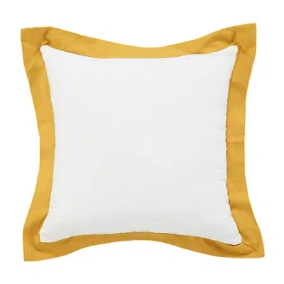 Lr Home Neela Bordered Square Throw Pillow In Yellow