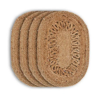 Lr Home Nova 4 Pack Placemat In Brown