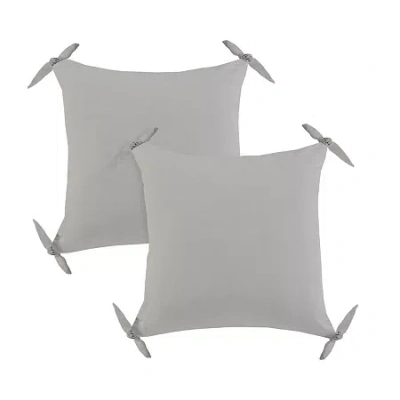 Lr Home Nyla Casual Square Decorative Throw Pillow In Gray