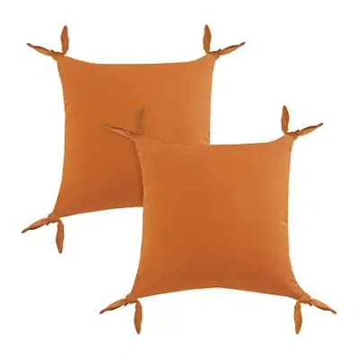 Lr Home Nyla Casual Square Decorative Throw Pillow In Brown