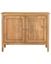 Lr Home Ophelia Transitional Solid Wood Handmade Sideboard In Brown
