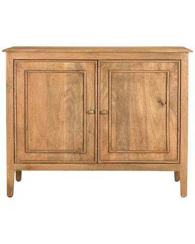 Lr Home Ophelia Transitional Solid Wood Handmade Sideboard In Brown