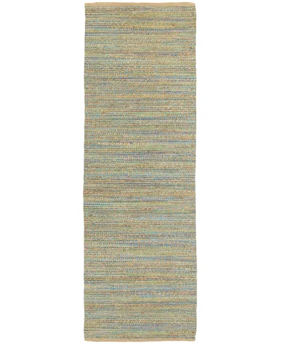 Lr Home Origin 2'6"x7'9" Runner Area Rug In Blue,green