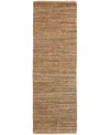 Lr Home Nancy Natur-302 2'6"x7'9" Runner Area Rug In Brown