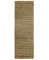 Lr Home Origin 2'6"x7'9" Runner Area Rug In Brown,sage