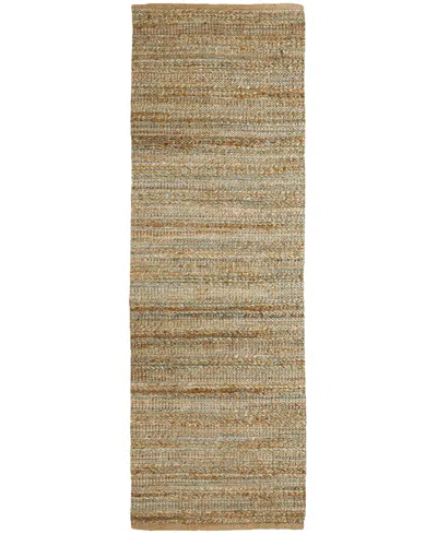 Lr Home Origin 2'6"x7'9" Runner Area Rug In Tan,teal