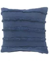 Lr Home Over-tufted Solid Throw Pillow In Blue
