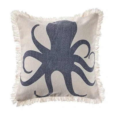 Lr Home Palesa Stripe Square Throw Pillow In Blue