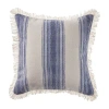 Lr Home Palma Stripe Square Throw Pillow In Blue