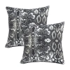 Lr Home Pau Abstract Set Square Throw Pillow In Black