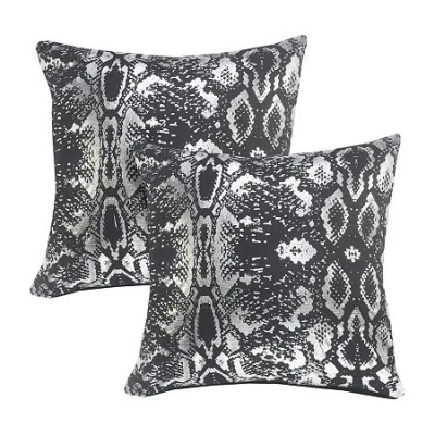 Lr Home Pau Abstract Set Square Throw Pillow In Black