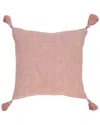 Lr Home Pink Ingrid Unique Neutral Solid Throw Pillow In Pink