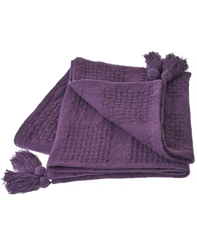 Lr Home Purple Winter Bloom Throw Blanket